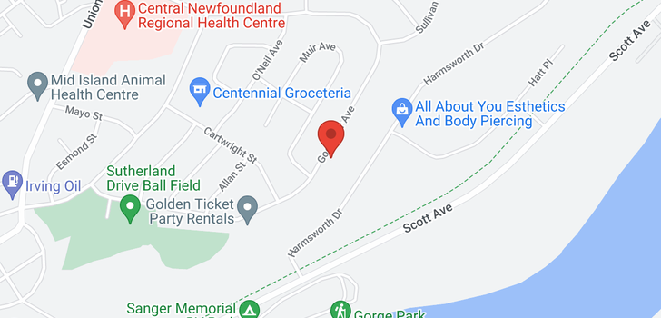 map of 74 Goodyear Avenue